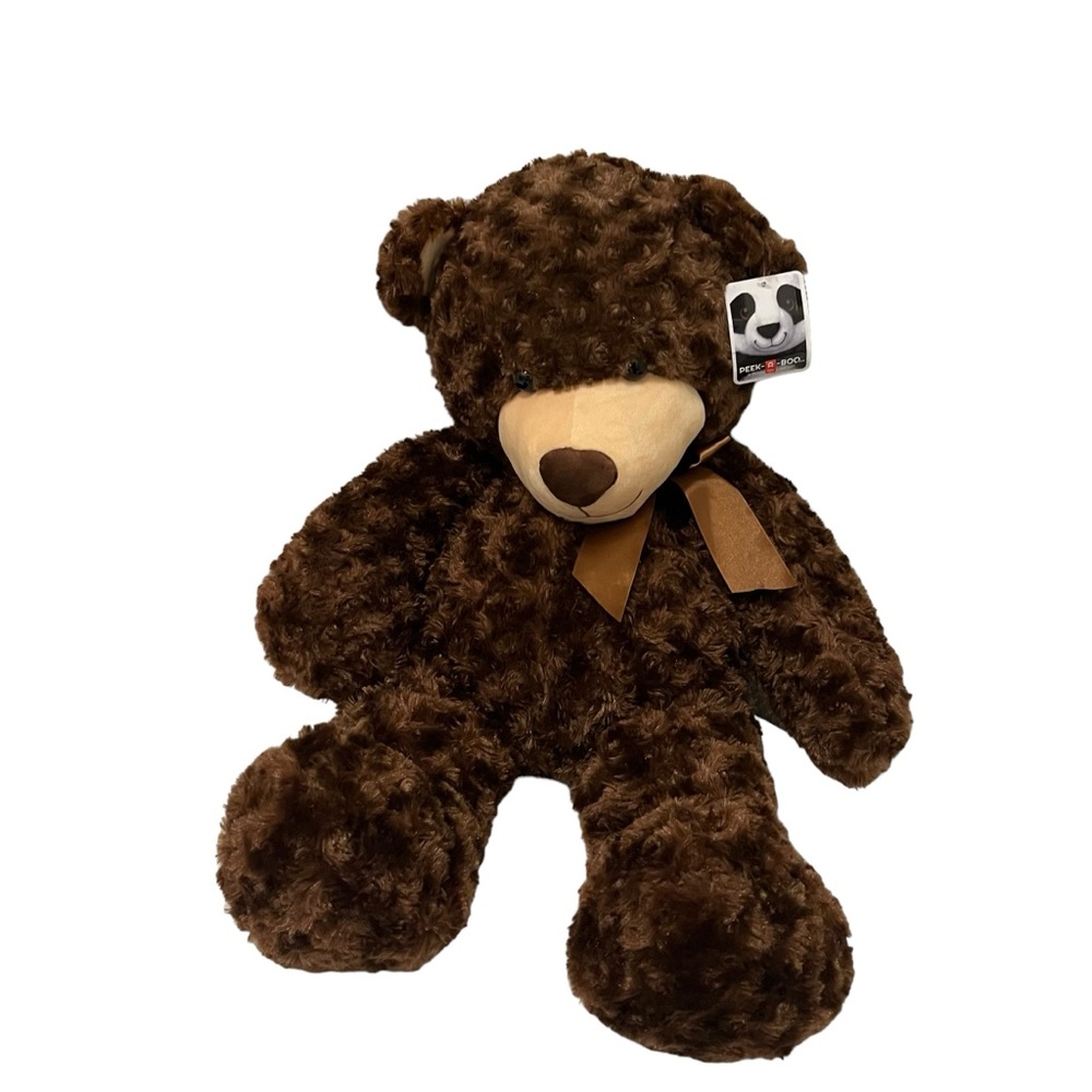 Peek A Boo Brown Plush Teddy Bear 27" Stuffed Animal Toy with Tags